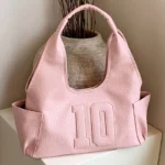 2024 New Women's Tote Bags Trendy Versatile Commuting Large Capacity One Shoulder Bag Summer Casual Solid Color Female Handbags - Image 4