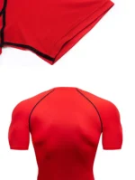 Men's Tight Dry Tshirt Muscle Moisture Wicking Gym Tshirts Fitness Sportswear Casual Holiday Short Sleeve Clothing Apparel - Image 29