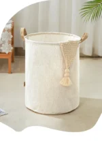 Foldable Fabric Laundry Basket Home Use Dirty Clothes Hamper Toy Storage Basket Wash Tub Bedroom Utility Storage Basket - Image 23