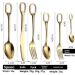 Western Dining Utensils Three-Piece Set Steak Knife Fork Soup Spoon Stainless Steel Cutlery Dishwasher Safe Dinnerware Set - Image 15