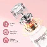 Electric Shaver for Women Waterproof Wet & Dry Hair Razors 2 in 1 Double Head Portable Bikini Hair Trimmer Detachable Head Shave - Image 4
