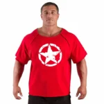 Men's T Shirts Fitness Men Bodybuilding  Shirt Batwing Sleeve Rag shirt Gym Fitness Muscle Running T shirt - Image 6