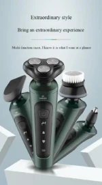 Electric Shavers for Men Waterproof Electric Trimmer Razor Wet &amp Dry Use Rechargeable Battery Rotary Shavers Machine shaving - Image 11
