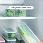 4 Pcs Long Rectangular Food Storage Containers, Plastic Reusable Refrigerator Organizer Boxes Kitchen Accessories - Image 10