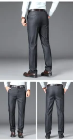 New Business Casual Suit Pants Men Solid High Waist Straight Office Formal Trousers Mens Classic Style Suit Long Pants Plus Size - Image 14