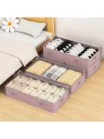 1Pc Under Bed Storage Containers, Large Capacity Underbed Storage Bags Organizer, Thick Fabric Storage Bins with Clear Window - Image 11