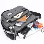 Mens Crossbody Bag Single Shoulder Bags Big Capacity Multi-Pockets Storage Bag Fashion Handbag Business Crossbody Bags - Image 5