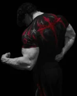 New Summer GYM T-shirt Men's Gothic Print Muscle Tee High Elasticity And Quick Drying Exercise For Bodybuilding Training T-shirt - Image 14