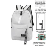 Fashion trend backpack backpack for men and women junior high school high school student bag large capacity korean version of th - Image 8