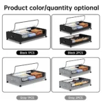 Under Bed Storage Container with Lids and Wheels Multifunctional Home Clothes Storage Bins Visible Dustproof Underbed Drawers - Image 11