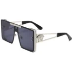 New stylish sunglasses with oversized frames, trendy metal design, perfect for fashion shows and cool street style. - Image 7