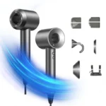 Professional high-speed bladeless hair dryer, 1600W high-power ionic hair dryer, dries hair quickly, home styling tool - Image 10