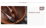 3 Pieces Tableware Natural Wood Dinnerware Spoon Chopsticks Fork Dinner Portable Tableware Grain Household Kitchen Cutlery Set - Image 14