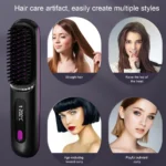 Hair Straightener Professional Quick Heated Electric Hot Comb Hair Straightener Personal Care Multifunctional Hairstyle Brush - Image 4