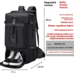 50L 70L Large Capacity Travel Backpack Luggage Sports Training Fitness Independent Shoes Storage Bag Laptop Bags - Image 4