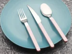 New Design Dinnerware 4 In 1 Set Stainless Steel 18/8(304) ABS Handle With Rivets Top Mirror Polishing Cutlery Sets For Kitchen - Image 39