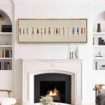Abstract People Walking Wall Art Unframed Canvas Poster - Modern Figurative Wall Decor - Contemporary Human Movement Painting - Image 13