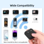 Bluetooth Remote Controller For Insta360 X5/X4/Ace Pro 2/Ace Pro Camera Ios&Android Shutter Release Button Controller - Image 2