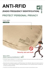 Travel document bag Lightweight multi-functional storage bag Passport holder mobile phone storage Waterproof anti-theft bag - Image 16