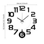 Modern wall clocks with silent pendulum function are suitable for living rooms, offices, bedrooms, and home decor - Image 7