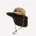 Caps Summer Wide Brim Neck Protection Unisex Bucket Hats Outdoor Visor Quick-drying Panama Sunscreen Tied Fishing Hiking Hat - Image 18