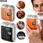 Electric Shaver for Men Mini Portable Razor Rechargeable Wet/Dry Facial Beard Trimmer Intelligent Digital Shaving Machine