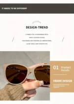 Women's Cat Eye Sunglasses Retro Butterfly Sunglasses Women's Fashion Mountaineering Sunglasses - Image 13