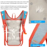 Bicycle Bike Cycling Backpack Day Pack Water Bag Storage Knapsack Trail Running Climbing Jogging Hydration Bladder Rucksack - Image 2