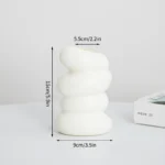 Nordic Vases Pure White Plastic Vases Imitation Ceramic Flower Vases Desktop Flowerpot Wedding Decor Home Ornament - Image 19