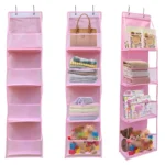 4Layer Storage Bag Foldable Hanging Organizers for Bathroom Behind Door Snacks Toys Clothes Storage Accessories Closet Organizer - Image 3