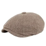 Retro Newsboy Caps Men British Painters Hats Autumn Winter Berets Herringbone Flat Cap Hip Hop Berets - Image 7