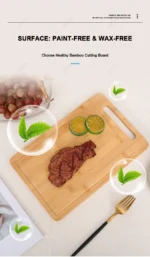 Wooden Chopping Boards Cutting Serving Board Double-sided Available Wooden Thick Boards for Chopping Charcuterie Serving Boards - Image 24