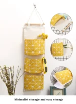 Pockets Hanging Organizers Waterproof Hanging Storage Bag Wall Mounted Closet Organizer Bear Flamingo Sundries Bags Home Decor - Image 15