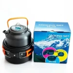 Camping Cookware Set Aluminum Nonstick Portable Outdoor Tableware Kettle Pot Cookset Cooking Pan Bowl for Hiking BBQ Picnic - Image 2