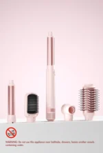 Hair dryer brush detachable 5-in-1 styling and drying system for quick drying, curl smoothing and styling, straightening brush - Image 12