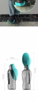 800ML Large Dog Water Bottle Dispenser For Small Big Dogs Portable Travel Pet Drinking Bowls Bulldog Labrador Feeder Supplies - Image 20