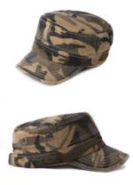 Vintage Camouflage Hats for Men Women Spring Summer Flat Top Baseball Caps Outdoor Camo Cadet Combat Fishing Cap Sunscreen Cap - Image 12