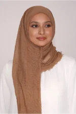 Muslim Women Cotton Linen Crinkle Scarves Hijab New Fashion Plain Solid Shawls Scarves - Image 10