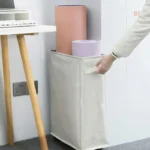 Foldable Laundry Baskets 42L Freestanding Narrow Corner Bin with Handle Dirty Clothes Storage for Washing Toys Clothes Towels - Image 5