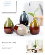Modern Flower Vases For Homes Ceramic Vase Decoration Flower Glaze Flower Home Accessories Ceramic Craft Ornaments Green Plant - Image 22