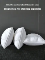 Comfortable Pillows for Sleeping 5-star Hotel Pillow Three-dimensional Soft Bilateral Washed Solid Color Pillow Sleeping Pillows - Image 12