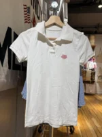 Polo White Cotton T-shirt Women Summer New Strweetwear  Turn Down Collar Short Sleeve Tees Sweet Preppy Style Cute T Shirt Y2K - Image 7