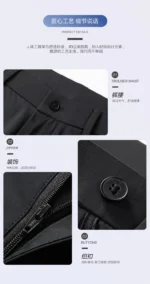 New Men's Business Office Party Suit Pants Spring Summer  Loose Ice Silk Breathable Pants Casual Trousers Male Straight Pants - Image 19