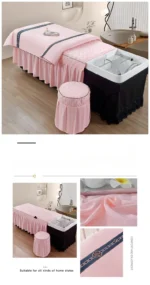 Head Washing Hairdressing Bedspread Barbershop Beauty Salon Hair Salon Thai Massage Bedspread Skin-Friendly SPA Bed Cover - Image 37
