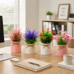 Artificial Small Plants with Pot Fake Plant for Home Living Room Bedroom Entrance Cabinet Office Tabletop Windowsill Decoration - Image 16