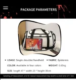 Travel Bag with Logo Large Capacity Short Distance Luggage Bag With Printed Name Custom Fitness Bag Sports Training Bag DIY - Image 14