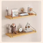 Simple No-Punch Wall Shelf For Books, Decorations, Dolls, Wall Display For Study, Living Room, Hanging Organizers - Image 34