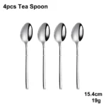 4/6/16/24 Pieces Cutlery Set Stainless Steel Thin Tableware Mirror Elegant Knife Fork Spoon Western Dinner Set Sliverware - Image 9