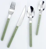 New Design Dinnerware 4 In 1 Set Stainless Steel 18/8(304) ABS Handle With Rivets Top Mirror Polishing Cutlery Sets For Kitchen - Image 17