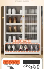 Shoe Rack  Door Small Narrow Multi-layer Simple Shoe Cabinet 2025 New E****mical Space-saving Storage Artifact - Image 19